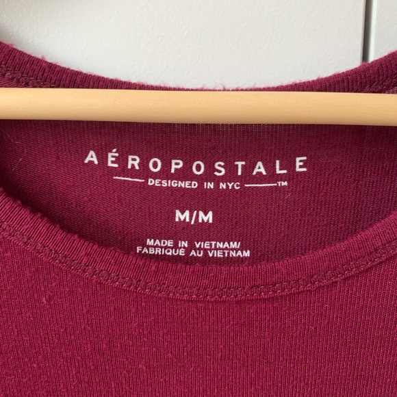 Aeropostale maroon sweater size med long sleeve - Picture 3 of 5